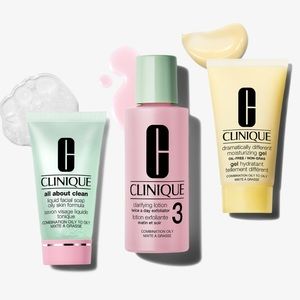 NIB Clinique Skin School Supplies: Cleanser Refresher Course Mini Set